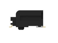 1-2199230-5 TE Connectivity Right Angle Female Edge Connector, Through Hole Mount, 67-Contacts, 1mm Pitch, 2-Row, Solder Termination