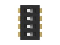 2461924-1 TE Connectivity 4 Way Through Hole DIP Switch SPDT, Flush Actuator