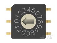 mrssv1dc16smgwtr TE Connectivity 16 Way Surface Mount Rotary Switch 16P, Screwdriver Actuator