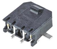 43650-0214 Molex Micro-Fit 3.0 Series Right Angle Surface PCB Header, 2 Contact(s), 3 mm Pitch, 1 Row, Shrouded