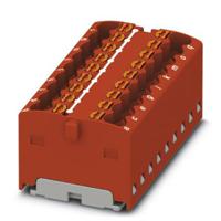 3002767 Phoenix Contact Distribution Block, 18 Way, 2.5mm², 17.5A, 450 V, Red