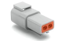 atp04-2p Amphenol Industrial, ATP Automotive Connector Socket Grey Cable Mount 2 Way, Crimp Termination ATP04-2P