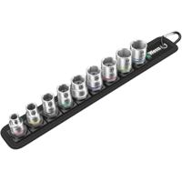 3973 Wera 9-Piece Metric 3/8 in Standard Socket Set , 6 point