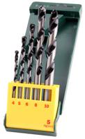 2607019444 Bosch 5-Piece Twist Drill Bit Set for Masonry, 10mm Max, 4mm Min, Tungsten Carbide Tipped Bits