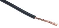 836-0763 RS PRO Black 0.75mm² Hook Up Wire, 18 AWG, 22/1.0 mm, 100m, Polyolefin Cross-linked EI5 Insulation