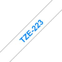 tze-223 Brother Blue on White Label Printer Tape, 8 m Length, 9 mm Width