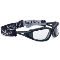 tracpsi Bolle Safety TRACKER II Anti-Mist UV Safety Glasses, Clear PC Lens, Vented