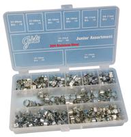 ja165ss Jubilee 165 Piece Stainless Steel Junior Clip Captive Screws, 7 → 9mm and 12 → 14mm Inside Diameter