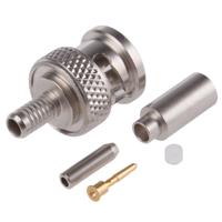 r142076161 Radiall, Plug Cable Mount BNC Connector, 75Ω, Crimp Termination, Straight Body
