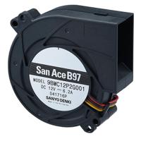 9bmc24p2g001 Sanyo Denki San Ace B97 Series Centrifugal Fan, 24 V dc, 65.3cfm, DC Operation, 97 x 97 x 33mm
