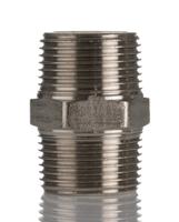 176-0982 RS PRO Brass Pipe Fitting, Straight Threaded Nipple, Male 3/4in to Male 3/4in