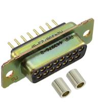 m2430823-8f Amphenol India M24308 15 Way Panel Mount D-sub Connector Socket, 2.77mm Pitch, with 4-40 Screw Locks
