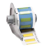 m7-187-1-342-yl Brady B-342 Black on Yellow Heatshrink Labels, 25.40 mm Width, 8.51mm Label Length, 25.4mm Label Width