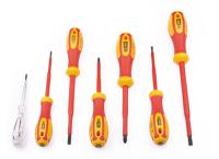 875-5821 RS PRO Pozidriv; Slotted Insulated Screwdriver Set, 7-Piece