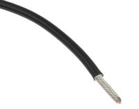 100g0111-250-0 TE Connectivity Black 2.5 mm² Harsh Environment Wire, 0.29 mm, 100m, Polymer Insulation, 100G0111-2.50-0