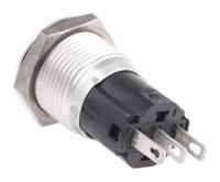 82-45711000 EAO 82 Series Push Button Switch, Momentary, Panel Mount, 16mm Cutout, SPDT, 240V, IP65, IP67
