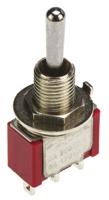 5-1825137-2 TE Connectivity Toggle Switch, Panel Mount, On-Off-(On), SPDT, Solder Terminal, 120 V ac, 28V dc