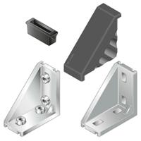 3842523541 Bosch Rexroth M6 Angle Bracket, Connecting Component, Strut Profile 30 mm, Groove Size 8mm