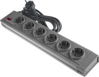 374-193 RS PRO 2m 6 Socket Type F - German Schuko Trailing Socket, 230 V ac