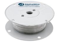 391445-wh005 Alpha Wire Hook-up Wire Silicone Series White 2.1 mm² Hook Up Wire, 14 AWG, 41/0.25 mm, 30m, Silicone Rubber