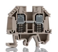 9537490000 Weidmuller WDU Series Brown Feed Through Terminal Block, 10mm², Single-Level, Screw Termination, ATEX, IECEx