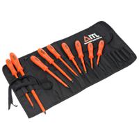 10 ITL Insulated Tools Ltd Flat Screwdriver Set, 9-Piece