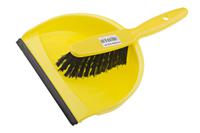 898-8214 RS PRO Yellow Dustpan & Brush for Cleaning with brush included