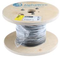 6714-bk001 Alpha Wire Ecogen Ecowire Series Black 0.52 mm² Hook Up Wire, 20 AWG, 10/0.25 mm, 305m, MPPE Insulation, 6714 BK001
