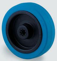 ufr125x40-12lm44-blue Tente Blue Rubber Abrasion Resistant Trolley Wheel, 250kg