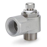 eas2200-f01 SMC EAS Series Threaded Pneumatic Silencer & Exhaust Restrictor Function Fitting, R 1/8 Inlet Port, 1mm Tube Inlet