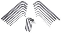248-3075 RS PRO 19 piece L Shape Imperial, Metric Hex Key Set, 2 → 8 mm, T6 → T25