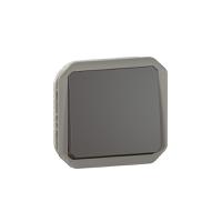070082 Legrand Grey Push Button Light Switch, 1 Way
