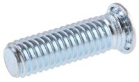 827-445 RS PRO Steel Zinc plated & clear Passivated Self Clinching Stud, M6, length-20mm