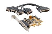 ex-44354 Exsys 4 Port PCIe RS232 Serial Card