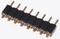 811-s1-008-10-014101 Preci-Dip 811 Series Straight Through Hole Spring Loaded Connector, 8 Contact(s), 2.54 mm Pitch, 1 Row, Shrouded