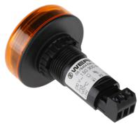 15030068 Werma 150 Series Yellow Buzzer Beacon, 230 V ac, IP65, Panel Mount, 80dB at 1 Metre