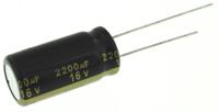 eeufm1c222 Panasonic 2200μF Aluminium Electrolytic Capacitor 16V dc, Radial, Through Hole - EEUFM1C222