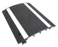 252-2795 RS PRO 500mm Black/White Cable Cover in Rubber, 2 x 20mm Inside dia.