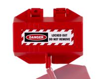 161-5876 RS PRO Red 2-Lock Polypropylene Plug Lockout, 9mm Shackle, 12.75mm Attachment