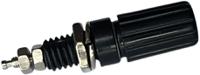 205-395 RS PRO 19A, Black Binding Post With Brass Contacts and Nickel Plated - 11mm Hole Diameter