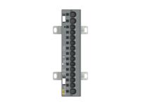 1snl407611r0000 Distribution Block, 15 Way, 1.5 → 25mm², 85A, 1 kV, Black, Grey