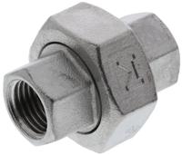 499-3417 RS PRO Stainless Steel Pipe Fitting, Straight Hexagon Union, Female G 1/4in x Female G 1/4in