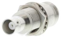 r191422000 Radiall Straight 50Ω RF Adapter BNC Socket to N Socket 4GHz