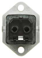 930647106-stakei-2 Hirschmann ST Series, IP54 Black, Grey Panel Mount 2P+E Industrial Power Socket, Rated At 16A, 250 V ac/dc