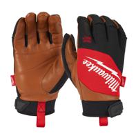 4932471912 Milwaukee Hybrid Leather Red Leather Glove, Size 8