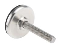 a300001 Nu-Tech Engineering M8 Stainless Steel Adjustable Foot, 450kg Static Load Capacity