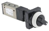 vzm550-01-34b SMC Twist Selector 5/2 Pneumatic Manual Control Valve VZM500 Series, Rc 1/8, 1/8in, III B