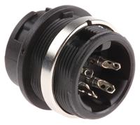 t3327000 Amphenol Industrial Circular Connector, 4 Contacts, Panel, M16 Connector, Socket, Female, IP40, signalmate C091 Series