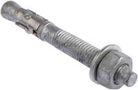 908-6707 RS PRO Carbon Steel Anchor Bolt M12 x 100mm, 12mm Fixing Hole