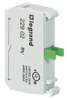 0-229-02 Legrand OSMOZ Contact & Light Block - SPNO 600 V ac